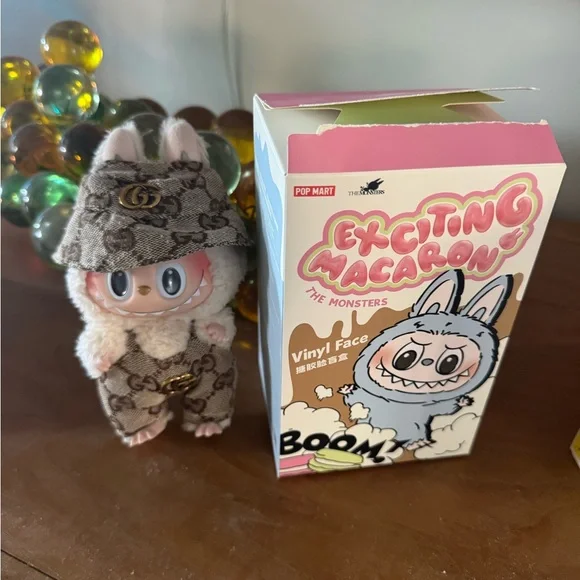 Authentic Exciting Macaron Soymilk Labubu with outfit and box - Picture 2 of 2